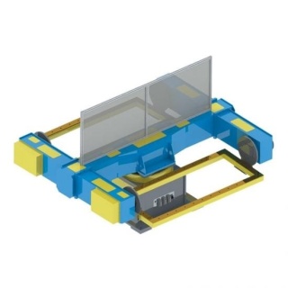Pozycjoner 3-osiowy z poziomym ruchem obrotowym EVS-TWP-S-500 | 500 kg